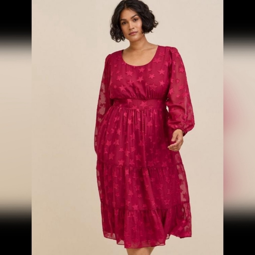 Torrid clip dot dress